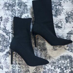 Express Black Mid-Calf Sock Boots